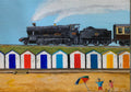 Original Painting - 7820 Dinmore Manor Paignton Beach Huts