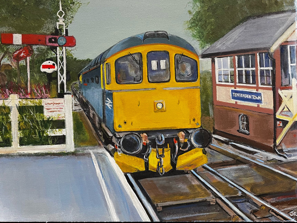 Fine Art Print Class 33 '33202' Tenterden, Kent & East Sussex Railway
