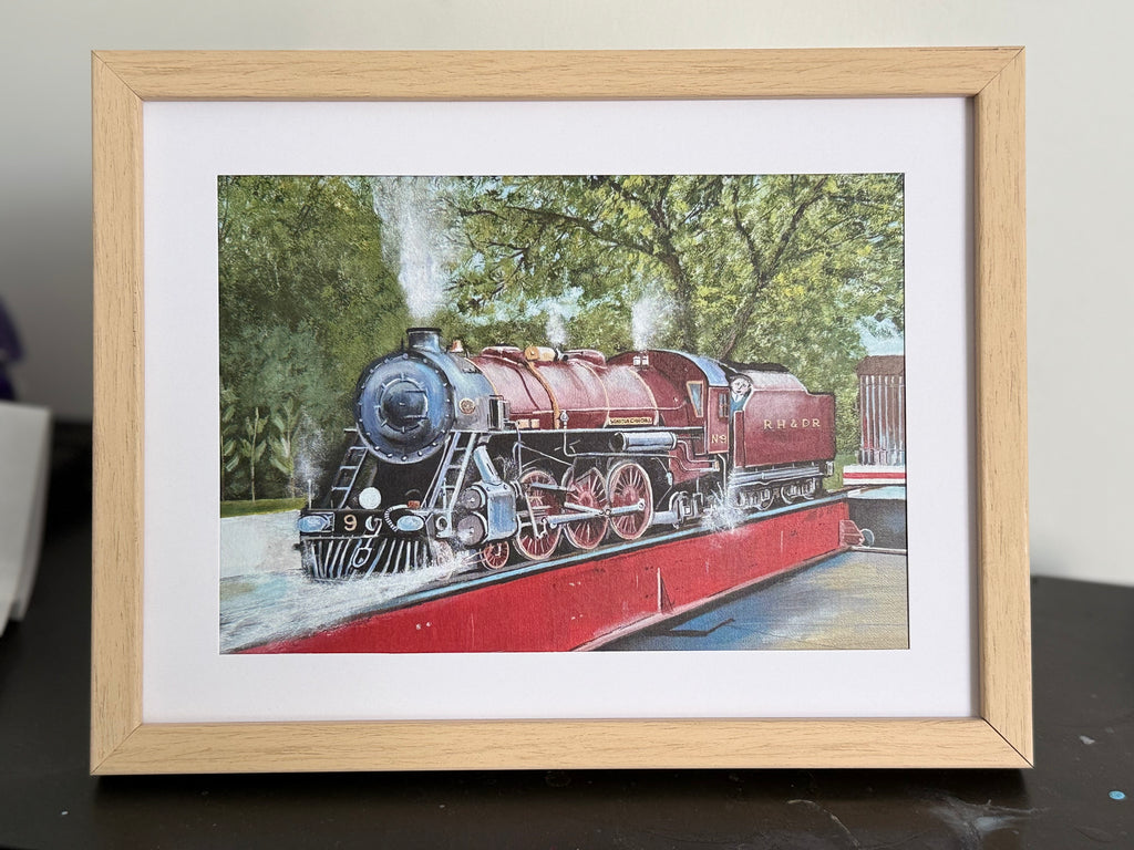 Framed Postcard - RH&DR Winston Churchill