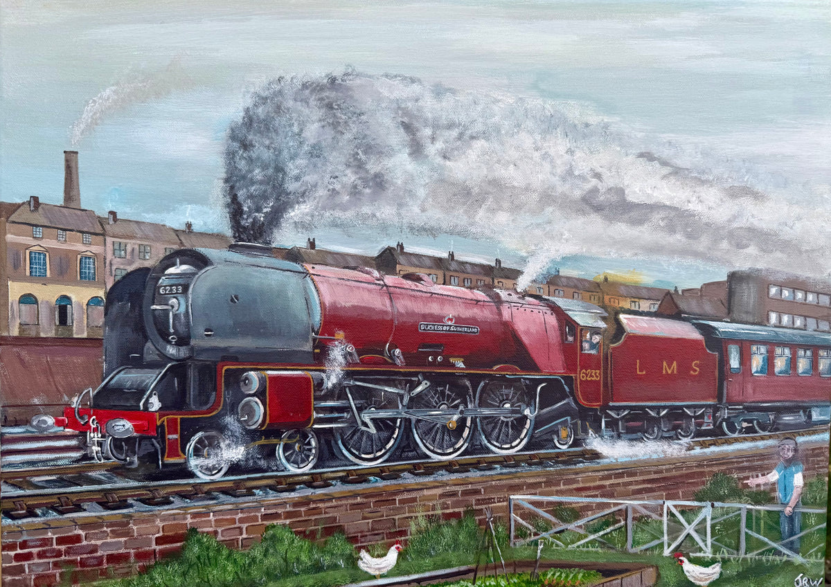 Duchess of Sutherland Steam Locomotive Greetings Card (A5)