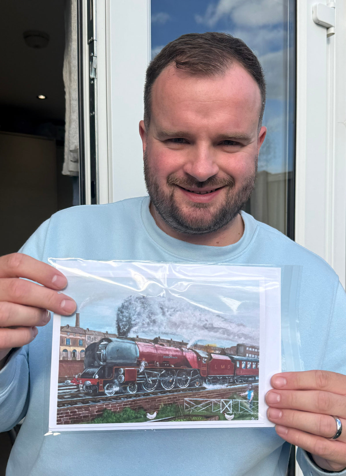 Duchess of Sutherland Steam Locomotive Greetings Card (A5)